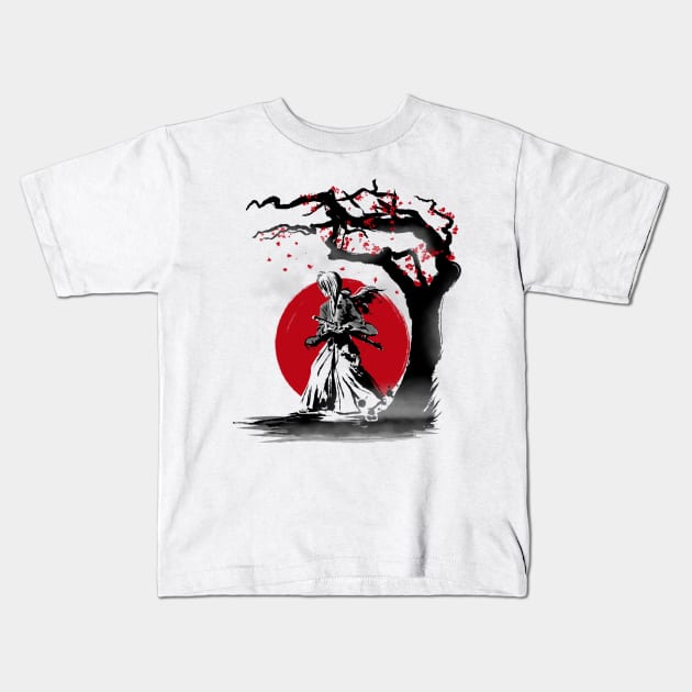 Wandering Samurai Kids T-Shirt by ddjvigo